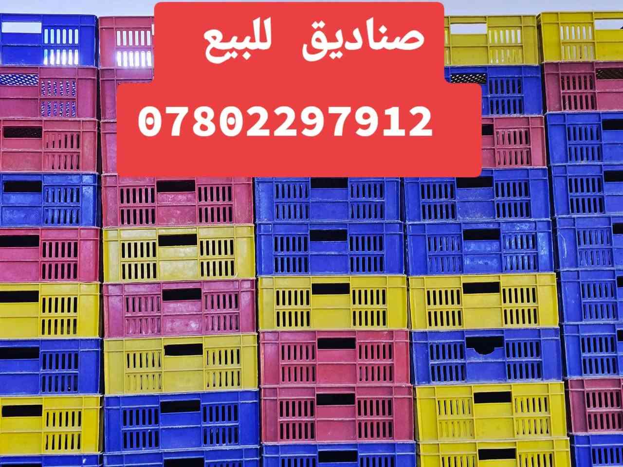 صناديق بلاستك للبيع
ألوان مختلفة (أحمر – أزرق – أصفر)
نظيفة ومتينة، مناسبة للخضار والفواكه والدواجن
البيع جملة
📍 الموقع: ___ بغداد بسماية
العدد ٢٠٠ صندوق 
📞 ***********
