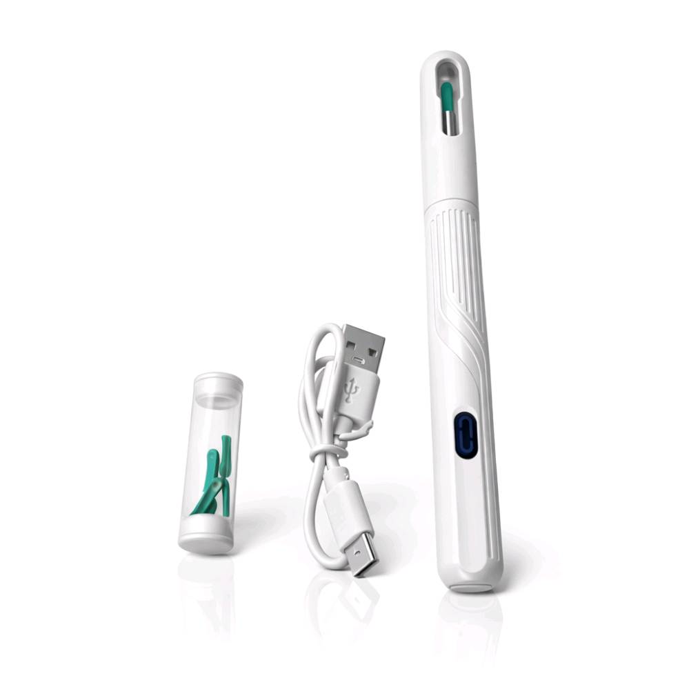 منظف الأذن الذكي بالكاميرا NK3 – Wireless Visual Earpick

• جهاز تنظيف أذن ذكي مزوّد بكاميرا يعرض صورة داخل الأذن مباشرة على الهاتف عبر الاتصال اللاسلكي، لتتمكن من تنظيف الأذن بدقة ومتابعة العملية عبر التطبيق.

• عرض مباشر على الهاتف
يعرض صورة داخل الأذن عبر تطبيق الهاتف باستخدام اتصال WiFi، ويعمل مع أجهزة Android و iOS.

• كاميرا بدقة HD
مزود بكاميرا مع مستشعر صورة CMOS لعرض صورة واضحة أثناء الاستخدام.

• اتصال لاسلكي عبر التطبيق
يتم التحكم وعرض الصورة عبر تطبيق HND بعد الاتصال بشبكة WiFi الخاصة بالجهاز.

• تصميم قابل للشحن Type-C
بطارية مدمجة قابلة للشحن بسعة 130mAh مع شحن عبر Type-C.

• حساس جاذبية ثلاثي المحاور
مزوّد بـ 3-Axis Gravity Sensor للمساعدة في استقرار الصورة أثناء الاستخدام.

 • السلسلة: NK3 Series
 • معيار الشبكة: IEEE 802.11 b/g/n
 • التردد: 2.4GHz
 • سرعة نقل الصورة: 30fps
 • مستشعر الصورة: CMOS
 • جودة الصورة: HD
 • القطر الداخلي للعدسة: 3.6mm
 • البعد البؤري: 15mm – 20mm
 • البطارية: 130mAh
 • وقت العمل: حوالي 35 دقيقة
 • وقت الشحن: حوالي 60 دقيقة
 • مدخل الشحن: DC 5V / 150mA
 • نوع الهوائي: مدمج
 • درجة حرارة التشغيل: ‎-10°C إلى ‎50°C
 • المستشعر: Gravity Sensor ثلاثي المحاور
 • الشحن: Type-C
 • الاتصال: Wireless WiFi
 • متوافق مع: Android / iOS

محتويات العلبة:
 • جهاز تنظيف الأذن بالكاميرا
 • كتيب المستخدم (User Manual)