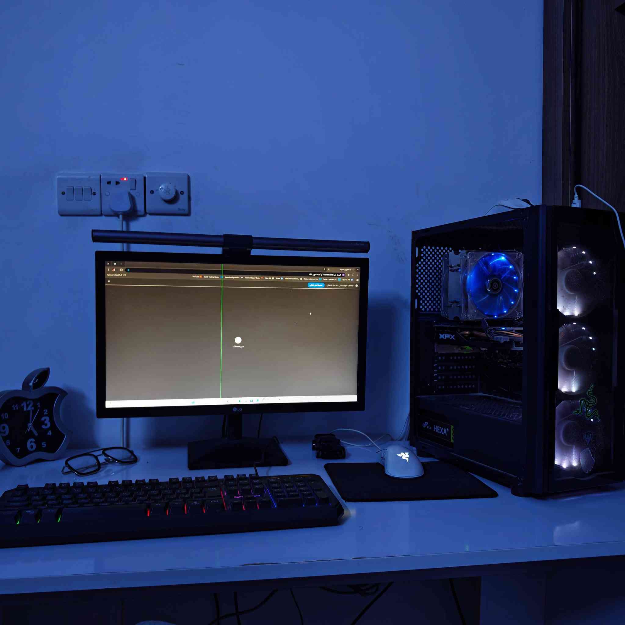 السلام عليكم PC للبيع
مواصفات
MB: B450M PRO-VDH MAX (MS-7A38)
CPU: AMD Ryzen 5 2600 Six-Core Processor
GPU : AMD Radeon Rx 580 4GB
Memary Size 16GB DDR3
SSD : 512
شاشة ( LG FUL - HD )
بيها خط بالشاشة مثل ما موضح بالصورة
مع ماوس وكيبورد
السعر 500
تواصل واتساب ***********
مكاني بغداد
