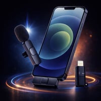 مايكروفون لاسلكي K8 للهواتف – Plug & Play لتسجيل الصوت والفيديو  مايكر...