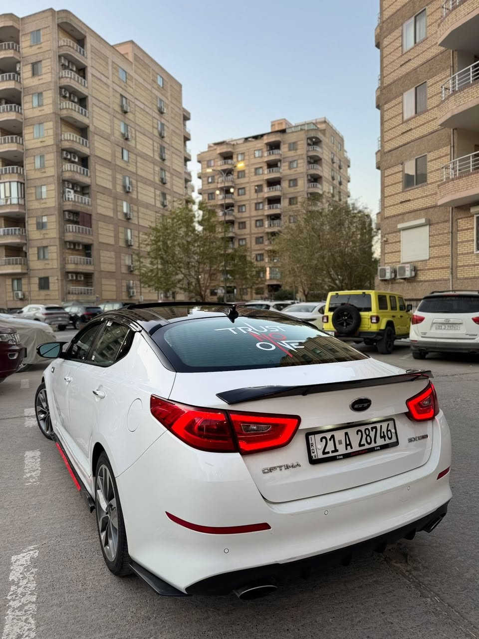 كيا. ابتما فئه SX/ Torbo   اعلى فئه موديل 2015 
ماشيه 103
محرك2000 تيربو جديد
قبل اقل من سبوع من شديته هوه والتوربو 
اللون ابيض +تغليف السقف اسود 
رقم سليمانيه جديد باسمي هزه وفحص  كله جديد شرط التحويل  السياره جاهزه بدون نقص نهائيآ  شرط فحص 
عليها إضافات  عيون الشيطان  وسبايدر ولحايه ومصروف عليها 
مواصفات SX فول مواصفات للاخير 
بصمه تشغيل وبصمه بيبان 
بانوراما.   كشنات  جلد + كهربائي تدفئه + تبريد كشنات امامي خلفي  شفتات ستيرن 
شاشه كبيره + كامره خلفي  شفتات ستيرن 
رادار  جانبي مري شفت  سياره بيهه نضام تحكم سبورت. يعني بكيفك   
سماعات infinty  يعني 12 سماعه 
تبريد مناخين منفصل  تبريد قطعتين  وبعد هواي مواصفات بيها الجناي  يعرف هاي فئه 
سياره وارد امريكي  مبدل بوب 2  نفس اللون  الصليات سعر 110 وبيهه مجال مكان واسط الصويره ***********
