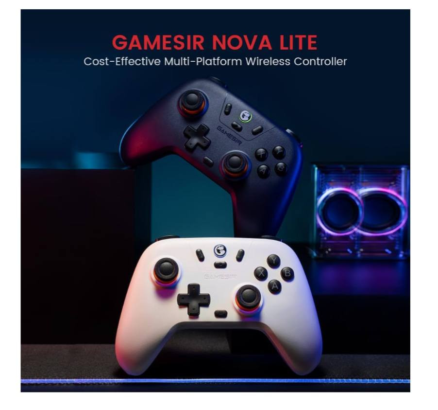 وحدة تحكم لاسلكية GameSir Nova Lite 2.4g لأجهزة الكمبيوتر التي تعمل بنظام Windows، وأجهزة iPhone، وأجهزة Android، وSwitch، وSteam Deck، ووحدة تحكم بلوتوث للألعاب مع زناد تأثير هول، وخاصية Turbo، واهتزاز Rumble (Nova Lite Purple)
السعر 30 الف


**إذا كنت صاحب هذا الإعلان وتريد حذفه لأي سبب، رجاءا أرسل رسالة إلى الدعم الفني**