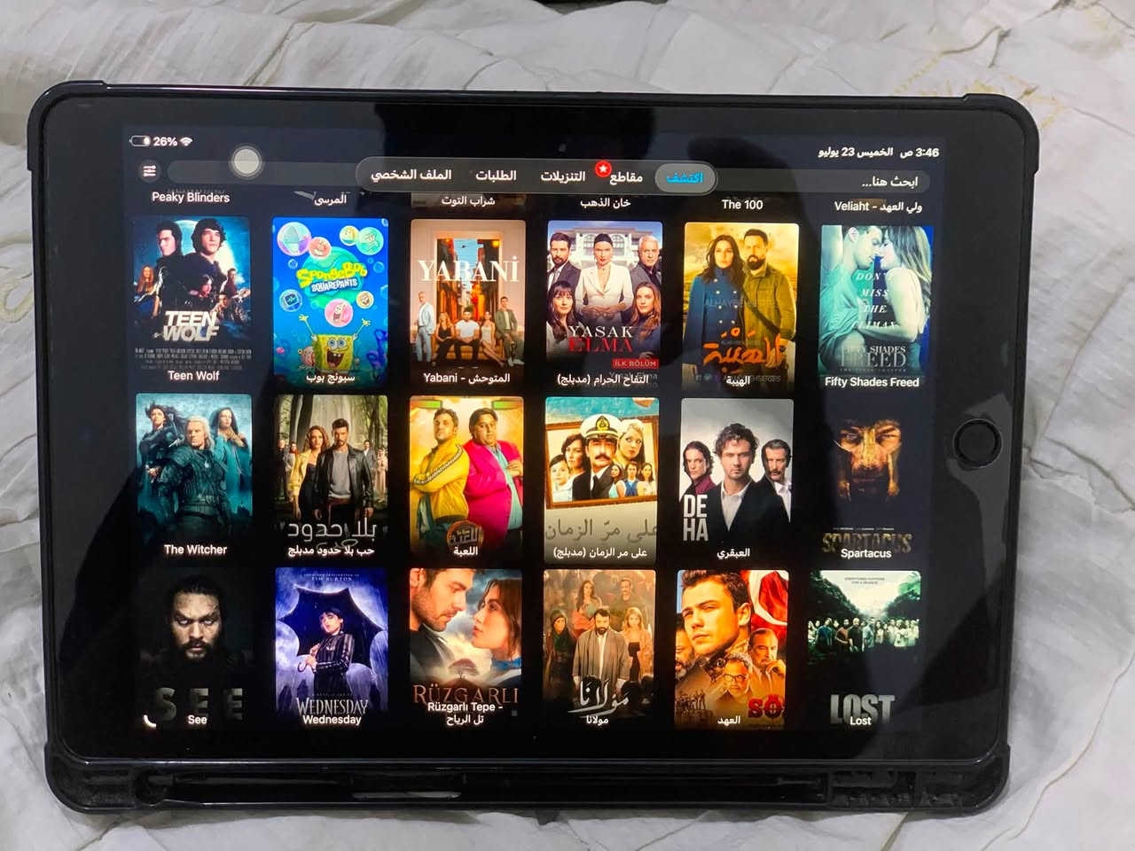 اسلام عليكم ايباد 9 نضافة 99‎%‎ جهاز جديد بمعنه الكلمه بصمه وكلشي شغال راسلني واتساب وانطيك باقي التفاصيل ***********
