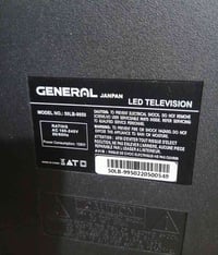 شاشة جنرال • ٥٠بوصة • عاطلة