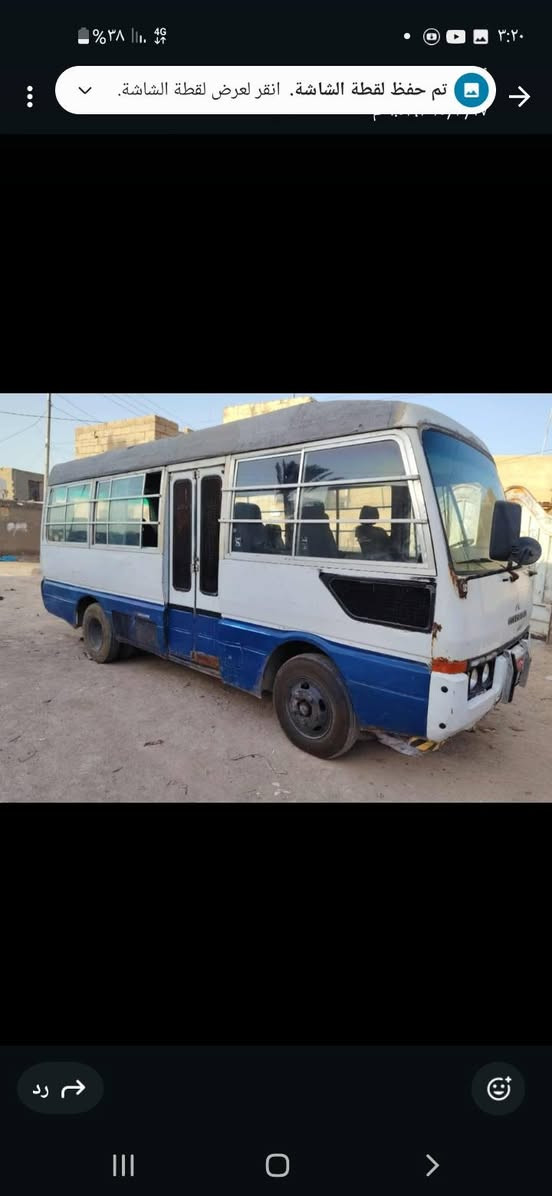 السلام عليكم كوستر روزه موديل ٨٧ محرك فيفي تي كير عادي البلاد تخم تاير جديد كهربائية كله شغال اشاير اناره داخل حلوه السعر ٤ ونص مكاني سماوة ***********
