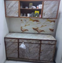 كاونتر خشب • متر ونص • نظيف ٧٥٪