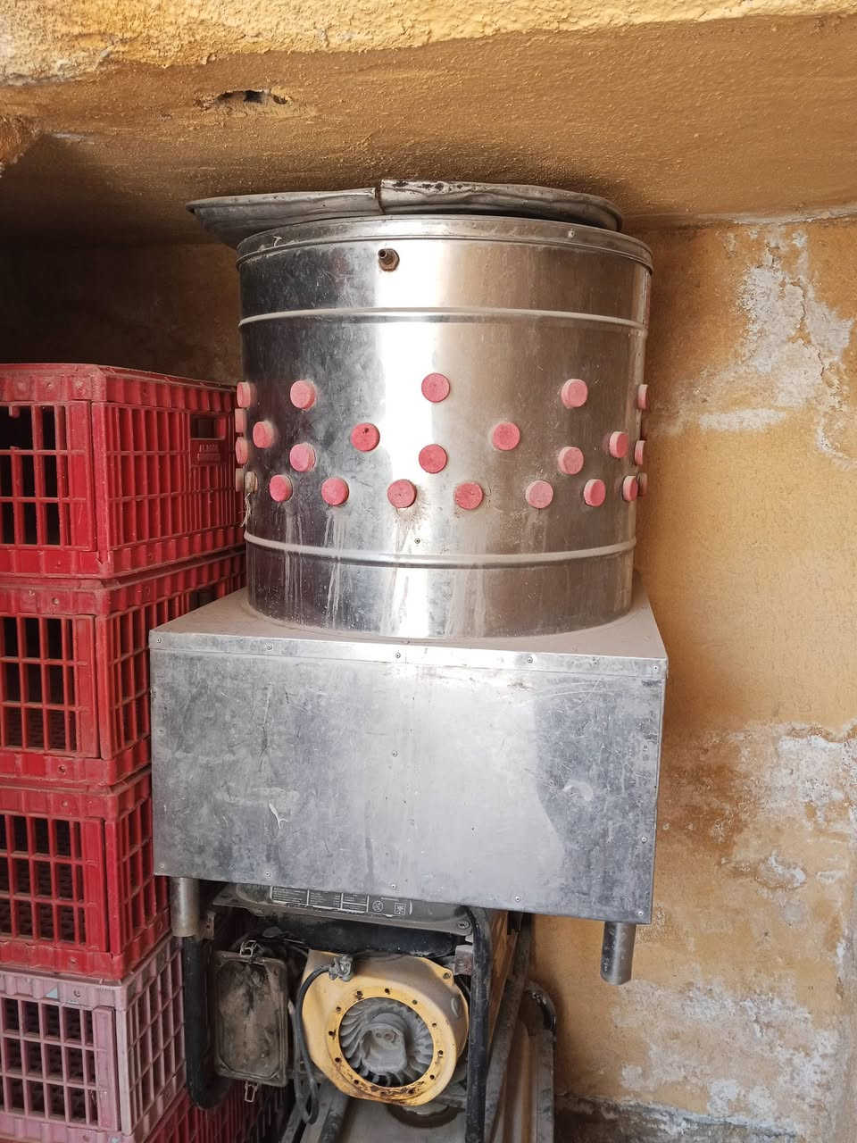 سلام عليكم غراض محل دجاج هلسه مع مولده حجم 2 ونص مع صناديق 15  العنوان بغداد  الزعفرانيه ***********
