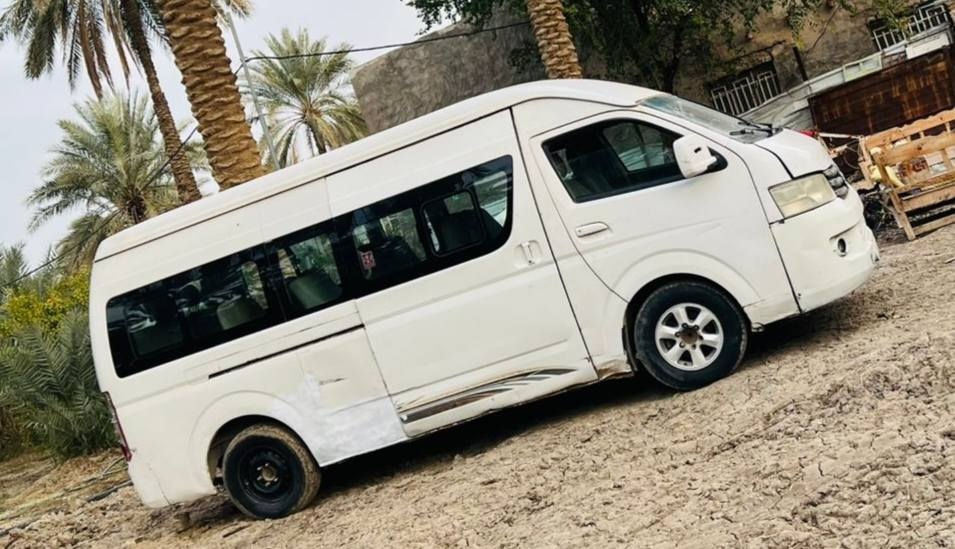 تحيه طيبه اخواني الاعزاء للبيع 
فتون جنبي 2014 مال مزاد وزارة الداخلية وكاله الاستخبارات السياره كتاب بسمي وكاله للمشتري وين ماجان تمشي بيه السياره 14 راكب 
كير ومكينه وحداديه وتخم تاير وغرفه نضيفات كشره نضيف بيه مكانات صبغ واكو بيه طخه بسيطه يم باب الخلفي السياره مابيه شي تشغل وتمشي جاهزه بس اكو بيه ترتيبات بسيط السيااره مال شغل ع باب الله حلوه ونضيفه مكاني كربلاء 
الحسينيه السعر 67$ 
رقم الهاتف ***********
