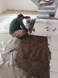 خلفه لتطبيك السيراميك الجداري والارضي (مادة - أسمنت - لوح )شغل درجه او...