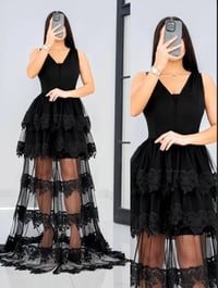 فستان مناسبات • تول مبطن • مقاسات 38-48