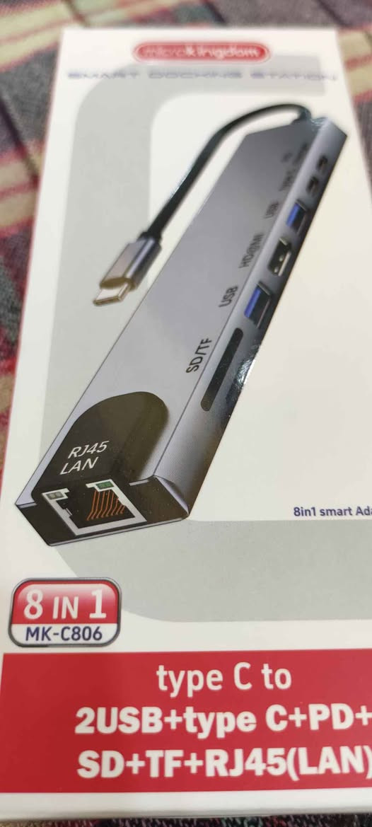 Hisemy USB C Hub,8 in 1 USB C Hub to HDMI 4K Adapter,USB C to Ethernet Adapter,Ethernet LAN Adapter,USB Hub Adapter 5Gbps,SD/TF Card Reader,78W Power Supply أربيل, العراق


**إذا كنت صاحب هذا الإعلان وتريد حذفه لأي سبب، رجاءا أرسل رسالة إلى الدعم الفني**