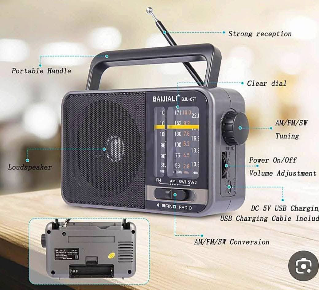 راديو استيراد أوربي خاص
ثلاث موجات FM-MW_SW 1-sw2
شحن بطاريه ليثيوم قابل للشحن ٣.٧ فولت ٢٤٠٠ ملي أمبير
منفذ شحن تايب سي شحن سريع 🏍️
لوك جديد كارتون مامفتوح شرط
ملحقات كارتون وكتالوك كيبل تايب سي شحن
اي استفسار بعد تعليق يوصلك السعر وبالخدمة 🌹


**إذا كنت صاحب هذا الإعلان وتريد حذفه لأي سبب، رجاءا أرسل رسالة إلى الدعم الفني**