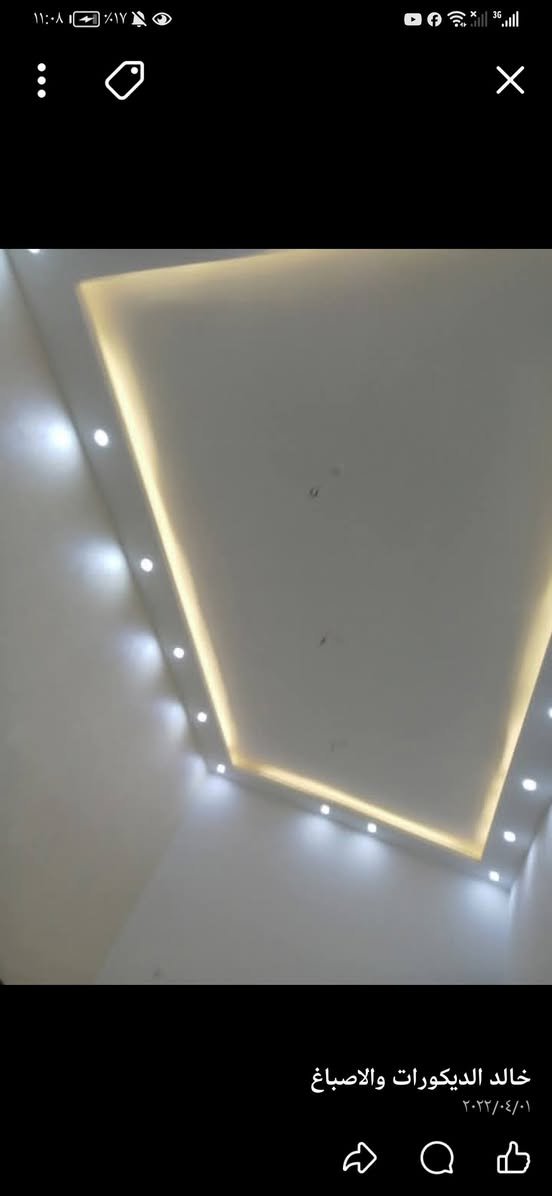 السلام عليكم نعمل كافه انواع الديكور والاصباغ وبديل الخشب سقوف ثانويه بأسعار مناسبه لتواصل ***********
