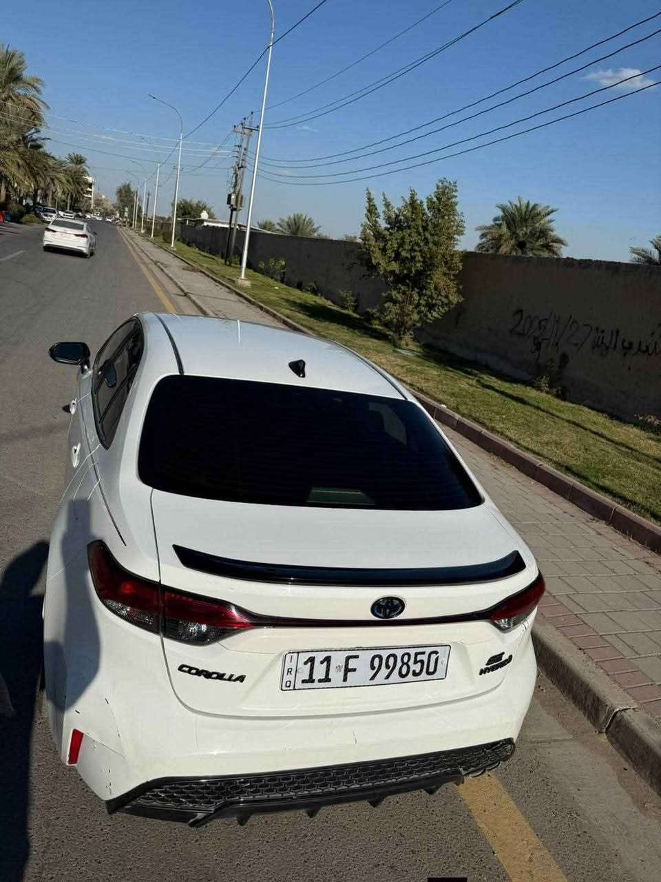 كورلا هايبرد 2024 seبلس بلاك.  وارد امريكي دخول جديد

محرك 1800لمرغوب 
سياره فول مواصفات عدا سلايد
تجي ويل مميز ١٨ رياضي
رادار امامي 
بكلايت ليد مو عادي
شاشة حجم كبير
كشن حضن
بريد هولد
٣ وضعيات قياده
اشاير مري 
سستم صوت jbl جدا مميز
دوسات بلاد رياضي 
السيارة كفالة عامه عدا بارد خشم بنيد فقط 
175$     *********** بغداد, العراق
