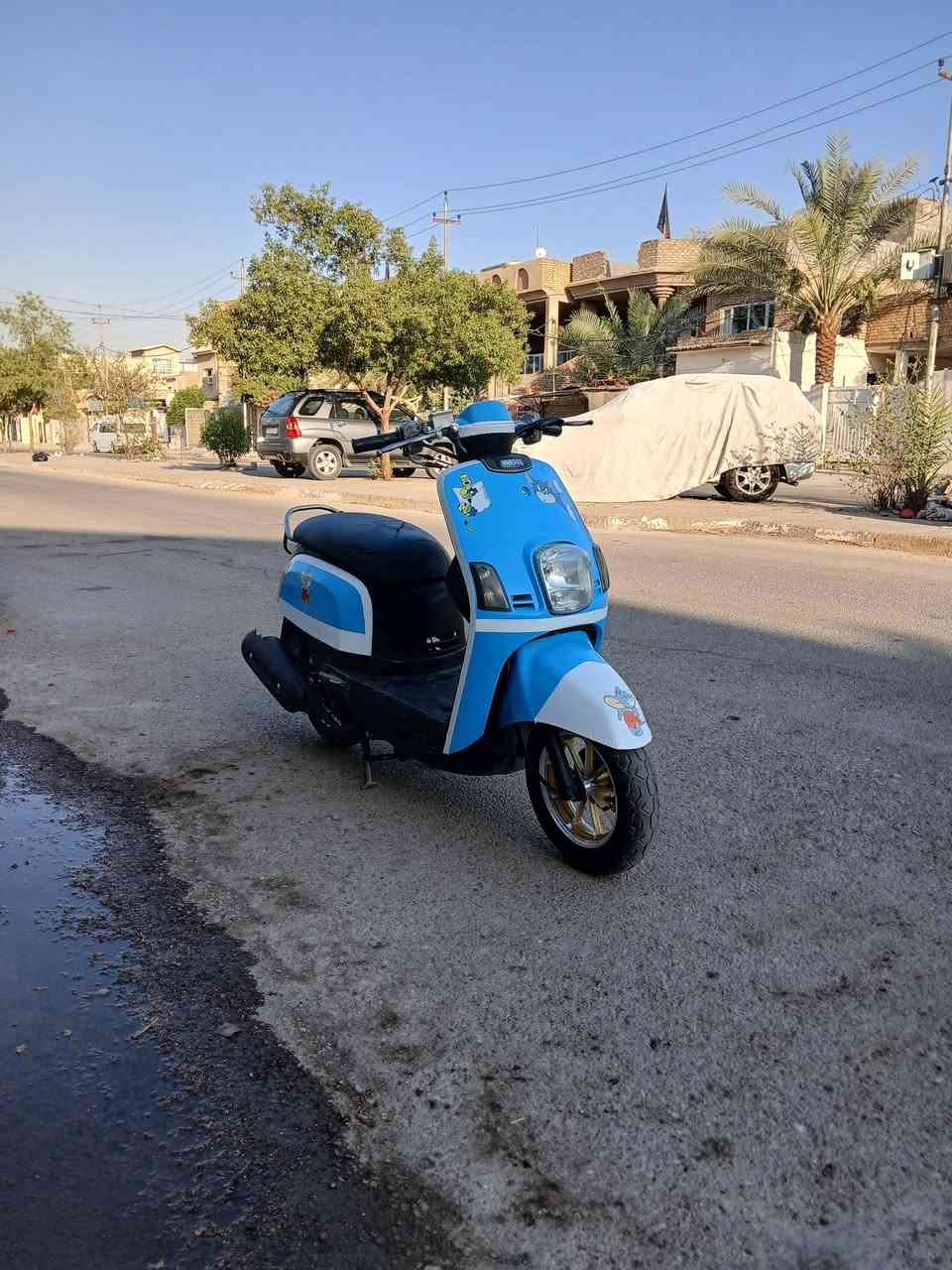 السلام عليكم دراجه بوليس نوزل مفتوحه مرواس او بيع مكاني بعقوبه  السعر 550وبيه مجال ***********
