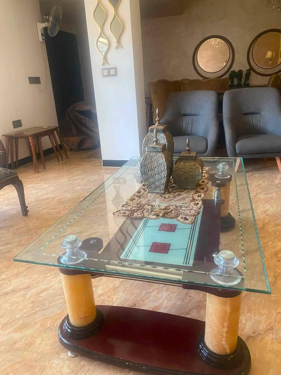 السلام عليكم للبيع طبلات 4 وطبلة وسطية السعر ب300 وبيه مجال مابيه ضرر جاهزة  مكاني العامرية***********للاستفسار على هذا الرقم وبي وتساب

