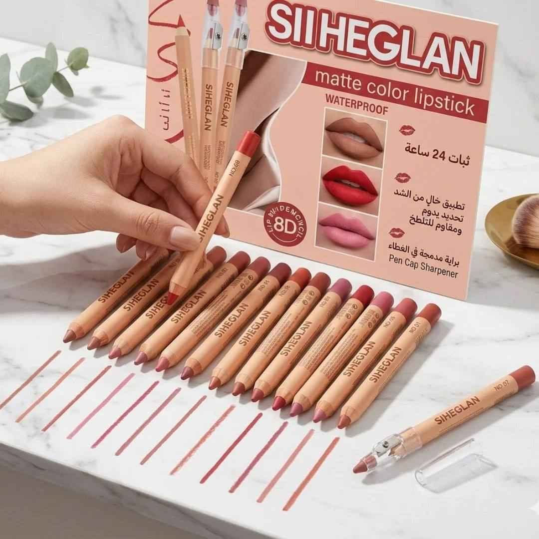 دقة وتنوع بلا حدود مع مجموعة SHAGIEM! ✨
لو كنتِ تبحثين عن التحديد المثالي الذي يدوم طويلاً، هذه المجموعة صُممت لكِ. 12 درجة مختلفة تبدأ من ألوان النيود الناعمة وصولاً إلى الأحمر الجريء، لتناسب كل إطلالاتك وكل ألوان أحمر الشفاه التي تمتلكينها.
• المميزات:
• 🍒ملمس كريمي ناعم يسهل الرسم.
• 🍒ثبات عالي يمنع تلطخ الروج.

✅ 12 درجة لونية متنوعة (من رقم 302 إلى 312).
✅ تحديد دقيق وواضح بلمسة واحدة.
✅ مظهر مطفي (Matte) وجذاب. بغداد, العراق


**إذا كنت صاحب هذا الإعلان وتريد حذفه لأي سبب، رجاءا أرسل رسالة إلى الدعم الفني**