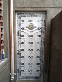 عروض نار 🔥  باب الامنيوم حشوه pvc حمامات (مقطع الالمنيوم) سعر 140الف  ...