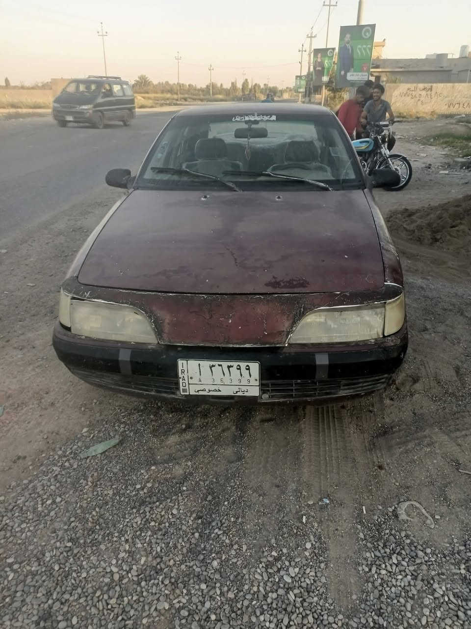 دايو اسبرو موديل 1991اب شرط تحويل سنويه صار سنه منتهي تايرات نضيف صدر زين دواخل نضيف اب شرط كيرو محرك فقط بي تنقيص قليل السعر 14 مراوسه ويه سياره طرف ثالث ***********
