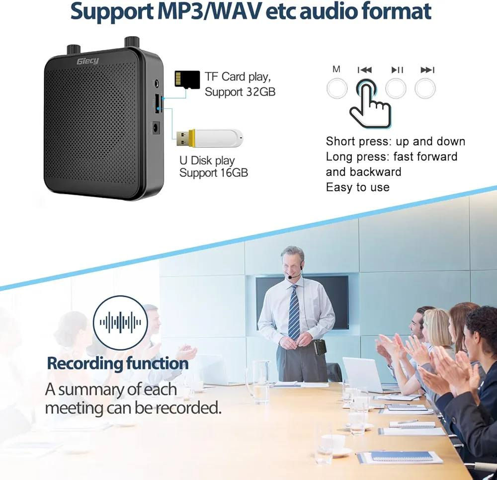 مضخم صوت شخصي، مكبر صوت محمول 30 واط 2800 مللي امبير في الساعة قابل لاعادة الشحن لنظام بي ايه لمواقع متعددة الفصول الدراسية والاجتماعات والاماكن الخارجية


**إذا كنت صاحب هذا الإعلان وتريد حذفه لأي سبب، رجاءا أرسل رسالة إلى الدعم الفني**