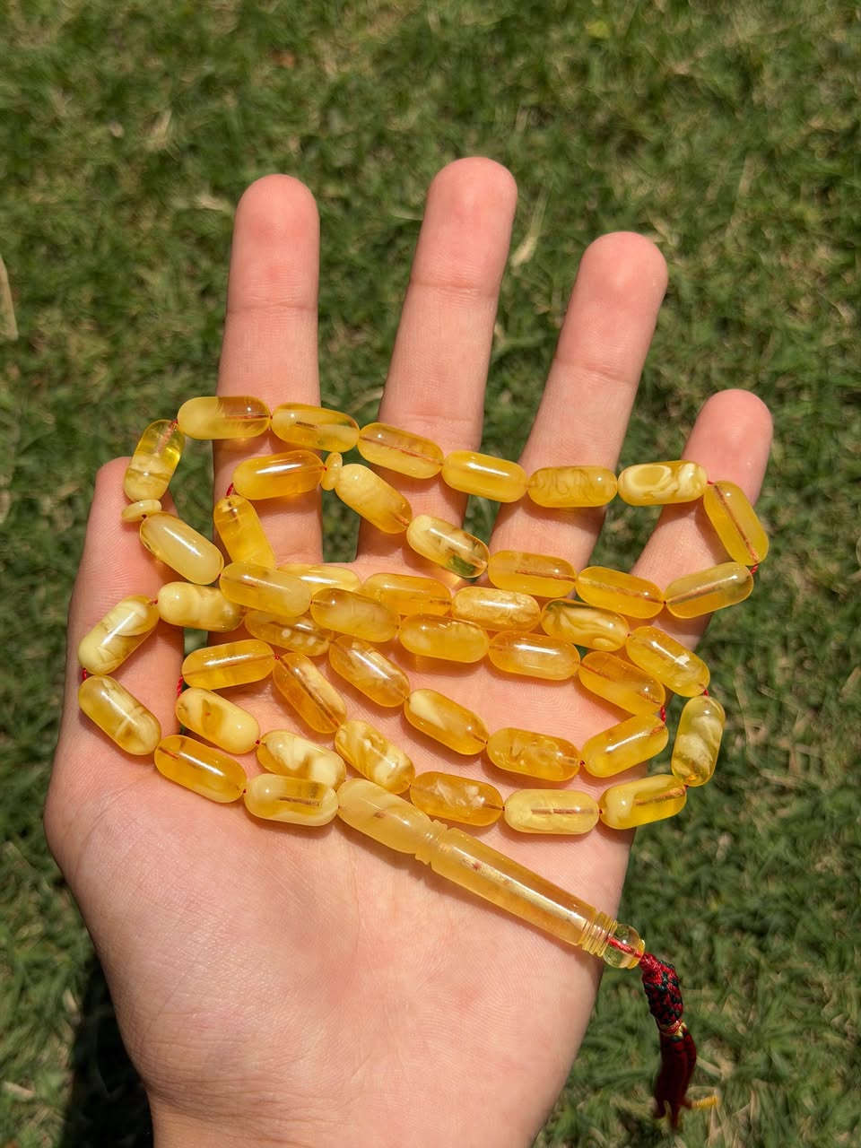 مسباح كهرب طبيعي جميل جداً 32غرام 45خرزة
للشراي والمهتم ***********
