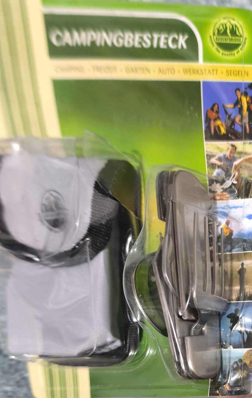 🔥

Campingbesteck (6 کارە)
هەموو شتێک لە یەک ئامێر 👌

🍴 چنگال + چەمچ + چاکو
🍾 کرکێنەر + کۆرکەنزیهر + زیاتر

💪 قورس و باوەڕپێکراو (Stainless Steel)
🧳 لەگەڵ کاڤەر – سووک و هەڵگرتن ئاسان

🎒 باشترین هاوڕێت لە کەمپینگ و شاخەوانی

💰 نرخ: 15,000 دینار
📦 گەیاندن هەیە
📞 ***********

❗ سنووردارە – خێرا داوا بکە أربيل, العراق
