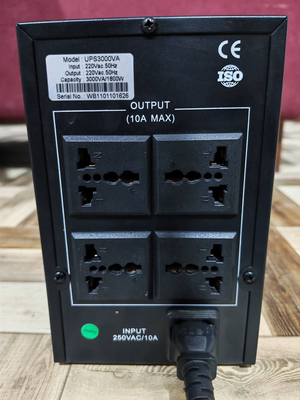 للبيع، يو بي اس اوفلاين 3kva
استخدام 8 اشهر، جنت اشغل عليه طابعة 3d كريالتي، ما مستخدمه بشكل ثقيل لان البيت بيه منظومة طاقة شمسية لذا ما تطفة الكهرباء هواي

السعر 70، توصيل موجود
سبب البيع تطوير للاونلاين
***********، الرقم بيه واتس
