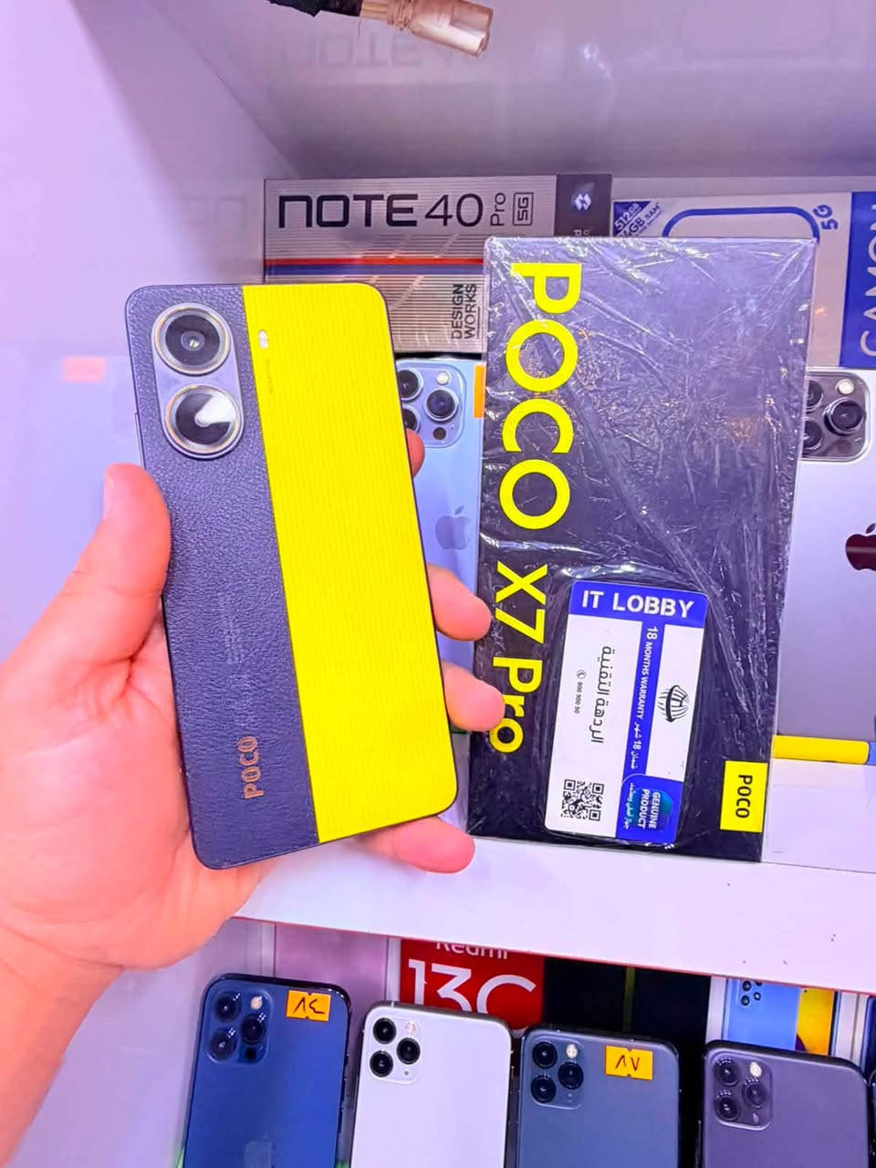 جهاز العملاق POCO X7 Pro 
ملك الالعاب اخو الجديد مستخدم فقط 20 يوم ذاكرة 512 نص تيررررة 🔥
يشغل كل انواع الالعاب العملاقة 120 فريم وملحقاته كاملة واللون المميز
((( السعر ادخل على الخاص اكتب تم يجيك مباشرة وبخدمتك عيوني تدلل ))) 
وشعندك للبيع او مرواس نشتري كلشي عنواني النجف ***********
 رقمي بي واتساب او راسلني على صفحتي الفيس (( امير ايفون ))
