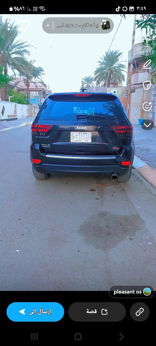 السلام عليكم شباب جيب لاريدو٢٠١١ امحدثة ٢٠١٥ السيارة فور ويل وويل كروم شاشا تاب كامرة قطعتين تبريد تشغيل عن بعد تحكمات ستيرن جهتين مقعد كهربائي لايت زنون شمسي رقم بغداد مشروع وطني بسمي السيارة احلى من الصور عارضها ب١٦٨ وبيها مجال حك الجية يرهم مراوس وهذا رقمي ***********
