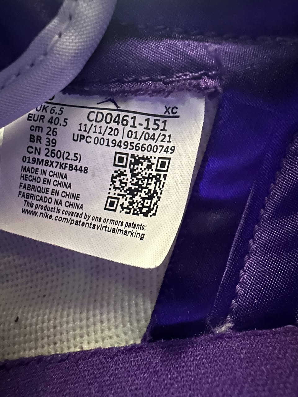 حذاء نايكي اصلي من طراز نايكي اير جوردن  1 ريترو هاي كوت بيربل السعر 60دولار للمهتم خاص


**إذا كنت صاحب هذا الإعلان وتريد حذفه لأي سبب، رجاءا أرسل رسالة إلى الدعم الفني**