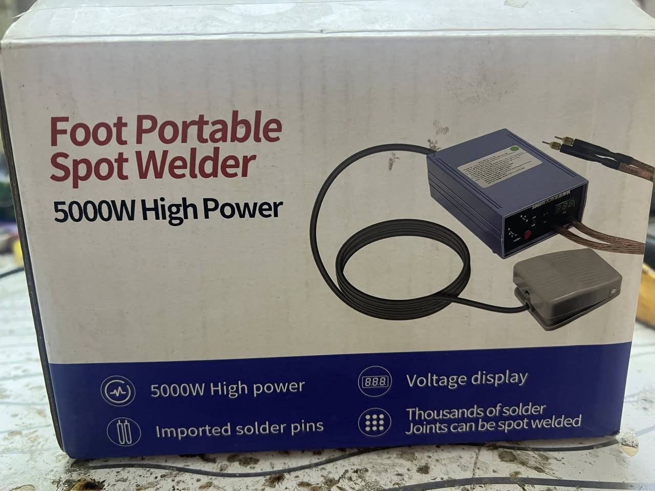 🔥 جهاز لحام بطاريات احترافي Portable
Spot Welder
السعر مع التوصيل 60 الف دينار 
⚡ قوة لحام عالية حتى 650A
🔋 بطارية بوليمر قوية وعمل مستقر
📟 شاشة رقمية لعرض الفولتية والتحكم
🎚️ تحكم بدرجات الطاقة بسهولة
🛠️ مناسب للحام شرائح النيكل 0.1 - 0.15mm
✅ يدعم لحام الحديد والستانلس ستيل
🚀 عملي وسهل الحمل والاستخدام

📦 كامل مع أسلاك وقلم لحام احترافي
🔥 مناسب لفنيي البطاريات والصيانة الإلكترونية

📩 للحجز والاستفسار راسل الصفحة الآن


**إذا كنت صاحب هذا الإعلان وتريد حذفه لأي سبب، رجاءا أرسل رسالة إلى الدعم الفني**