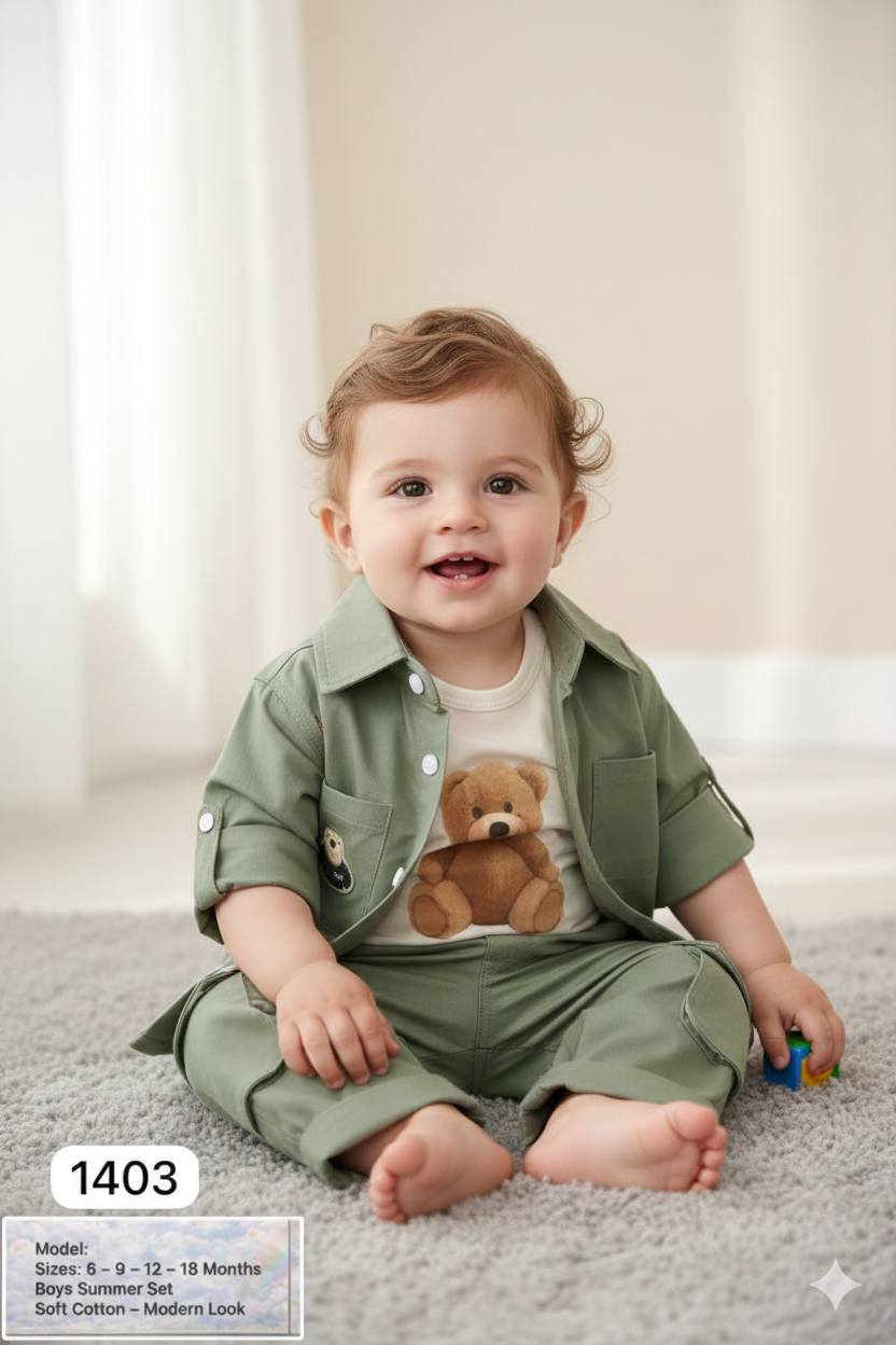 #بضاعه العيد جديد أ #طقم #ولادي بيبي لدى رائد الراوي 
قياس 5 شهر إلى سنه ونص 
يمنا تلكون كلشي حلو ومميز 🔥❤️  
وانشاء الله كل القطع راح تنال اعجابكم 🥰 حجز مراسلة الصفحة  / توصيل متوفر  محافظات 3000
داخل حصيبة 1000// كرابلة 2000 // العبيدي 2000
#اناقتكم_غايتنا


**إذا كنت صاحب هذا الإعلان وتريد حذفه لأي سبب، رجاءا أرسل رسالة إلى الدعم الفني**