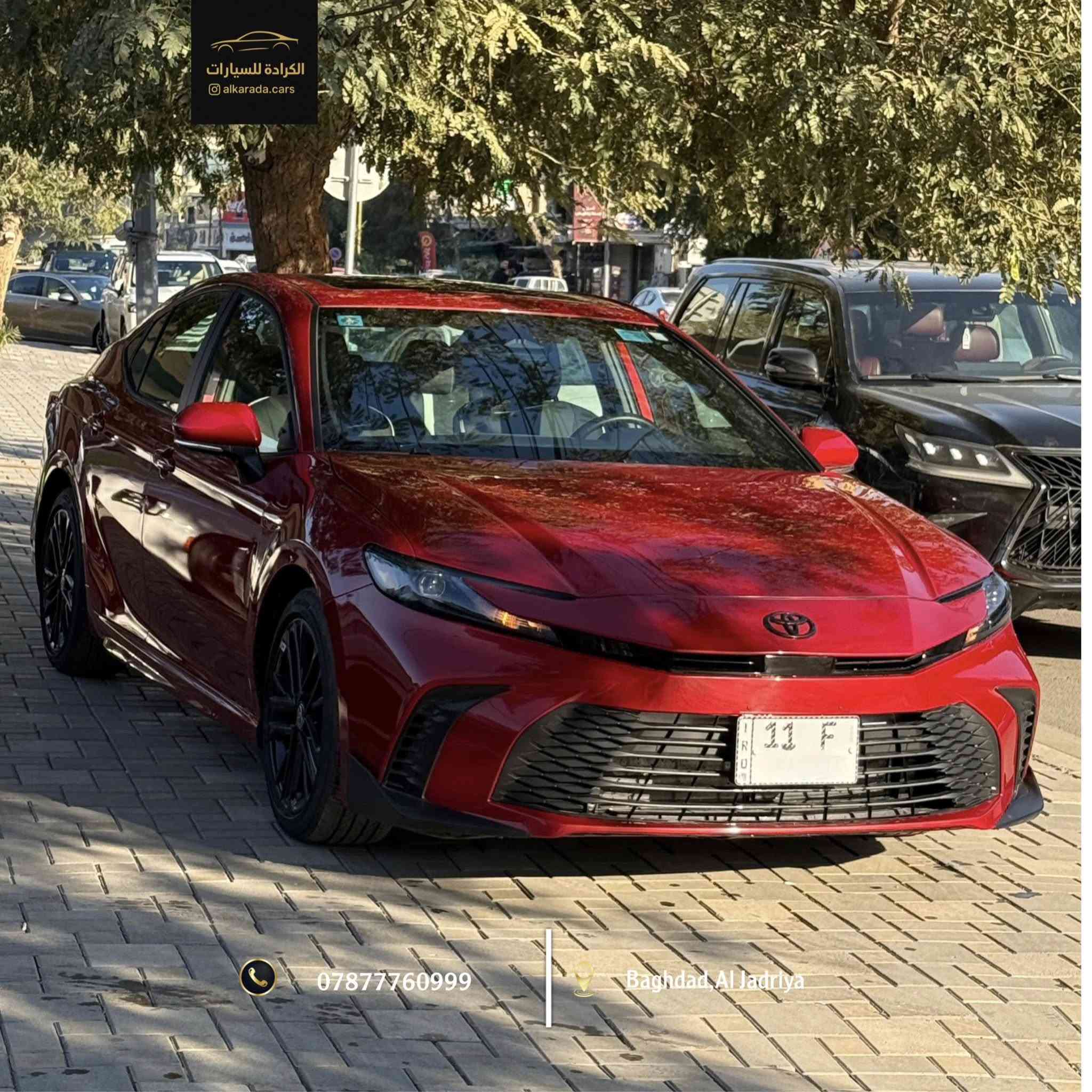 النوع:[toyota camry SE] 
_ الموديل: [2025]
_ الكيلومتر: [ 16,000km ]
_  وارد امريكي ضررها [ جاملخ + بنيد ] 
‏4T 1DAACK7 SU081183
_ الموقع: بغداد – الجادرية 
_ للاستفسار: ***********
