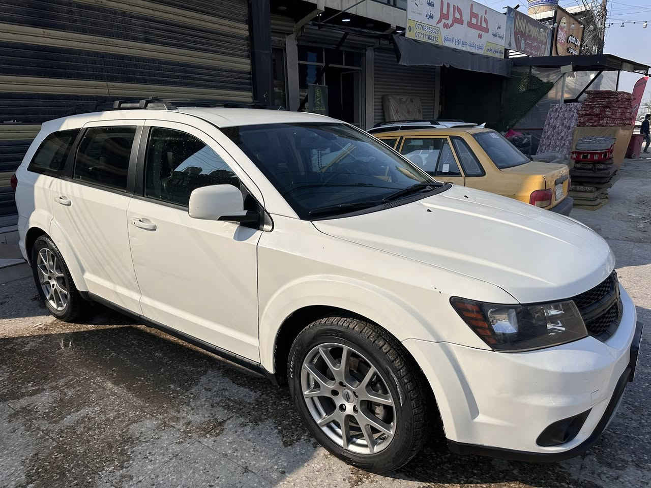 دوج جورني 2019 GT
6 سلندر 3600 
شاشه كبيره 
شفتات وتحكم ستيرن 
كشنات كهرباء جلد 
7 راكب 
ماشيه 155 الف 
رقم بغداد باسمي 
الحادث بجم مبدل كل القطع بلاي جاملغات ثنين وبنيد ومصبوغات 
السعر 149$ 
***********
