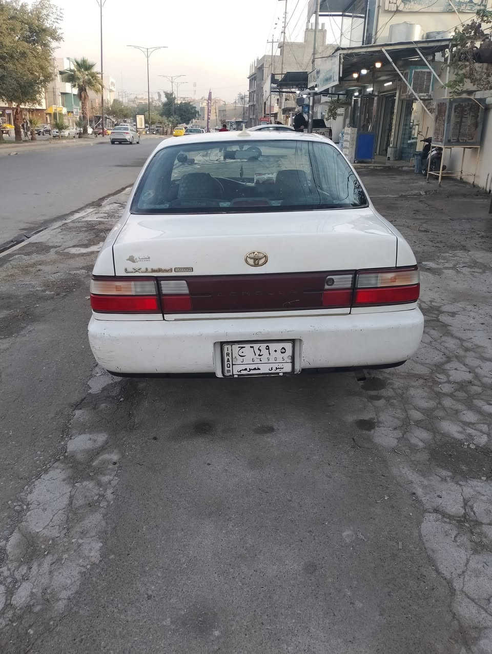 كورلا 95بدون دواخل سيارة مال بيت بسمي كلا شغالة تبريد كهربائيات دشبول ياباني بيها صبغ جهت اليمنى مال داير مال خياس  ***********
