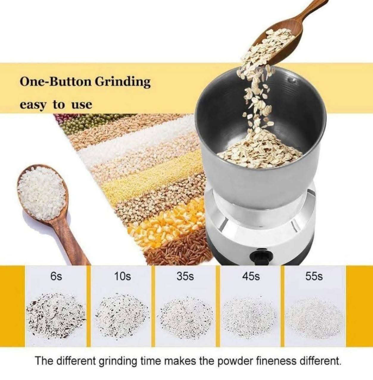 #مجمع_الحاج_صبار_واولاده_التجاري
#لا_نتعامل_بالدين_ولا_بالاقساط
#عروض_خاصة

عرض خاص ولفترة محدودة ✨🤩

مطحنة صغيره كهربائية 300 مل متعددة الوظائف، أربع شفرات من الستانلس ستيل لطحن حبوب القهوة والتوابل وبذور الكتان وغيرها 

السعر  :فقط 🔥 4500 🔥 دينار 

#العنوان_الانبار_قضاء_عنه_شارع_الحضرة

#تتوفر_خدمة_توصيل_في_كافة_محافظات_العراق


**إذا كنت صاحب هذا الإعلان وتريد حذفه لأي سبب، رجاءا أرسل رسالة إلى الدعم الفني**