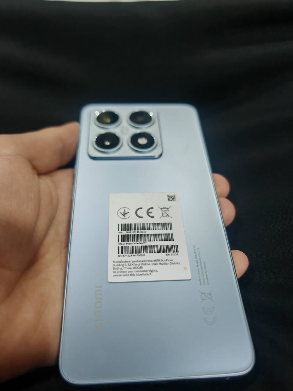 شاوميT14 (العادي)🔰
نضافه100/100
لون ازرق سمائي [💧] 
شخط مابيه (مگفول) 
ذاكره   512.  🔥
كامل ملحقات
نسبة بطاريه.(100/95)
السعر425الف وبي مجال قليل
(***********)
