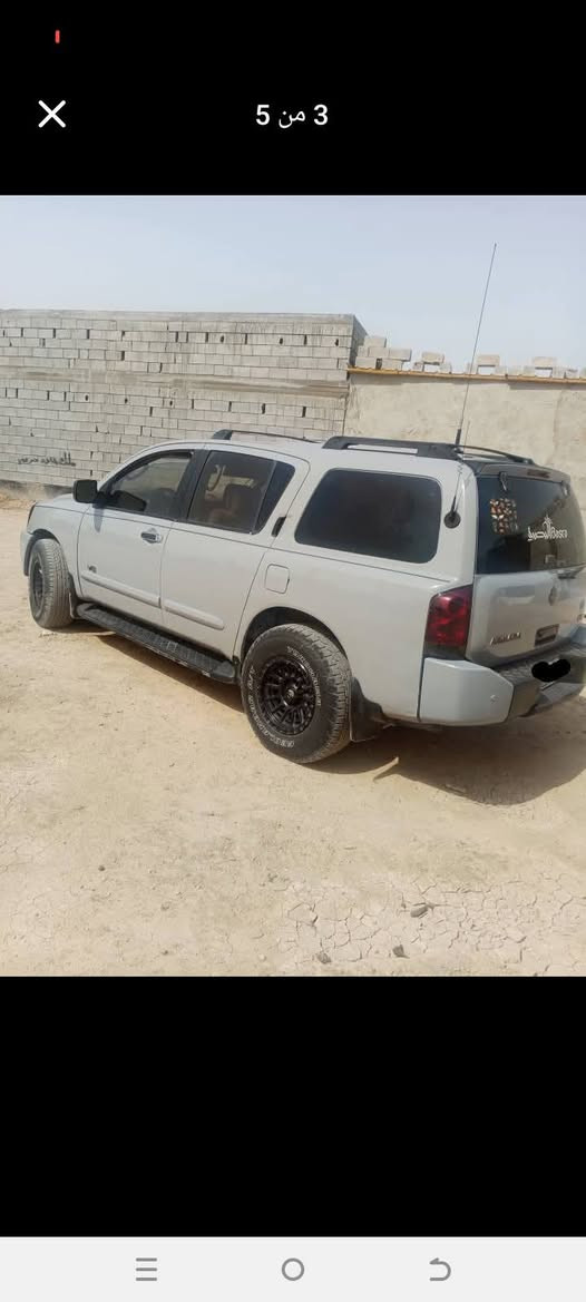 نيسان ارماده 2006 خليجي كفاله من ضربه بلاد 8 سلندر بسمي سنويه وهزه جدد السياره فول مواصفات واحد عله واحد لون مميز السياره جاهزه للخير سعره 85 بيع او مراوس *********** البصرة, العراق
