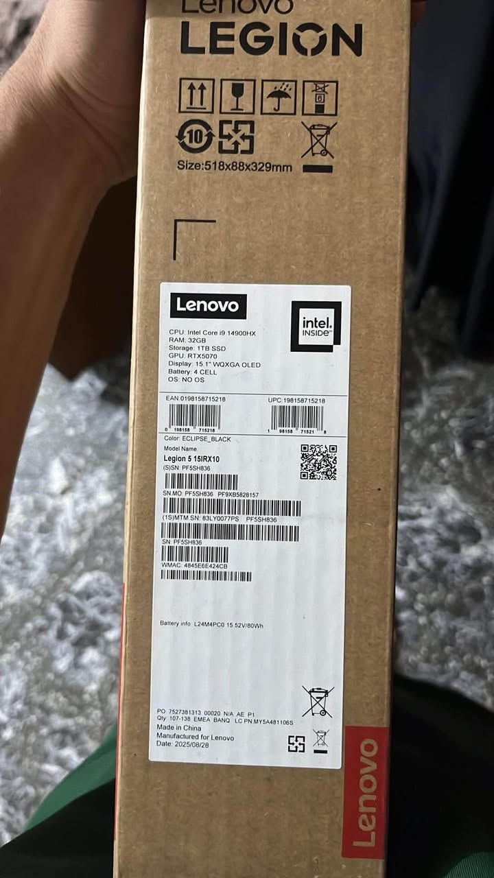 السلام عليكم
لابتوب Lenovo legion 5
نضيف جدا أخت جديدة استخدام قليل كامل ملحقات


**إذا كنت صاحب هذا الإعلان وتريد حذفه لأي سبب، رجاءا أرسل رسالة إلى الدعم الفني**