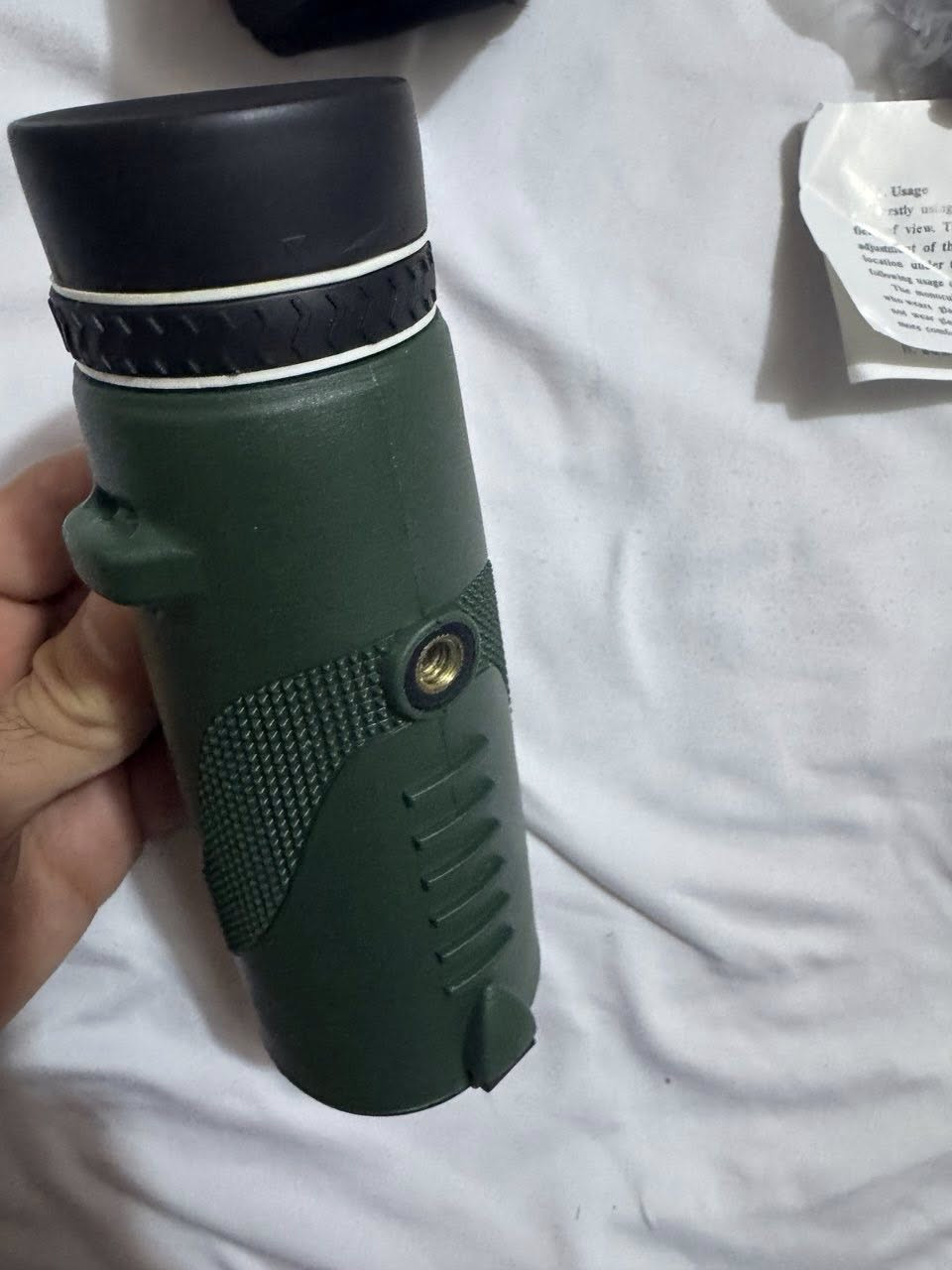 ناظور رصد نهاري
الشراي يرسل صداقة ويراسلني او يعلق  

مدى الرؤية 2000 متر
مناسب جدا للصيد 
جودة عالية على الفحص

مع كافة ملحقاته بلباكيت 
ستاند وحامل ومحفظة وكفرات


**إذا كنت صاحب هذا الإعلان وتريد حذفه لأي سبب، رجاءا أرسل رسالة إلى الدعم الفني**