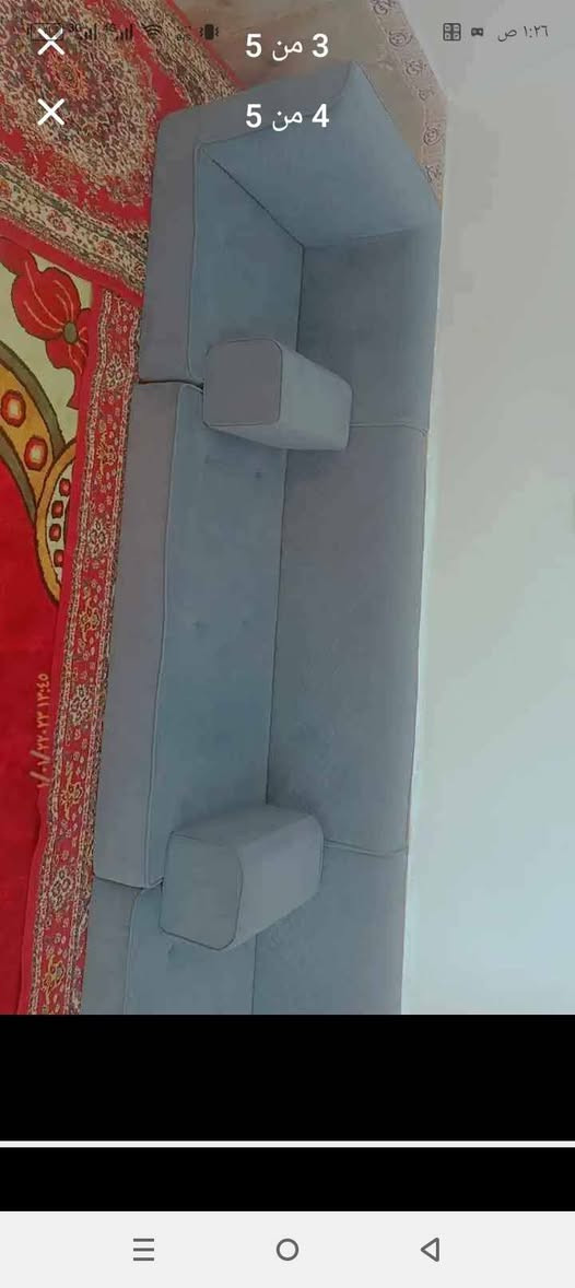 ديوان نظيف كعده عربيه 
للبيع  عدد 9 قطع مع 2 زوايا و 4 قطع منادر بغلي مستعمل الطول 15 متر اللون ازرق سمائي 
للتفاصيل اكثر راسلني ع الخاص


**إذا كنت صاحب هذا الإعلان وتريد حذفه لأي سبب، رجاءا أرسل رسالة إلى الدعم الفني**