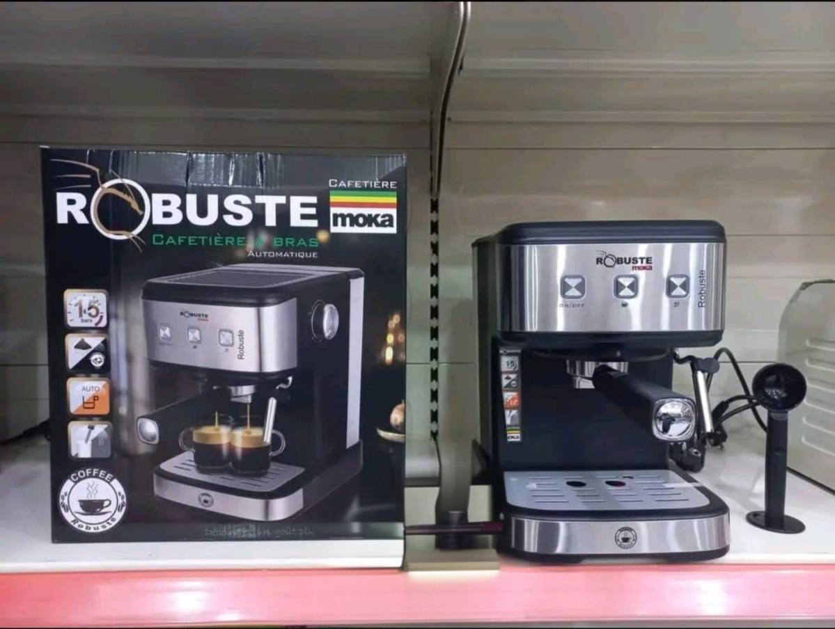Cafetières a bras automatique moka marque robuste 😍 ☕ 
 
✅ Garantie 24 mois
✅ Inoxydable
✅ capacité 1.2L
✅ Puissance 1100w
✅15bars
✅ Prix 17,000DA
يادرا كاش واحد قهواجي يفرح روحه 😁


**إذا كنت صاحب هذا الإعلان وتريد حذفه لأي سبب، رجاءا أرسل رسالة إلى الدعم الفني**