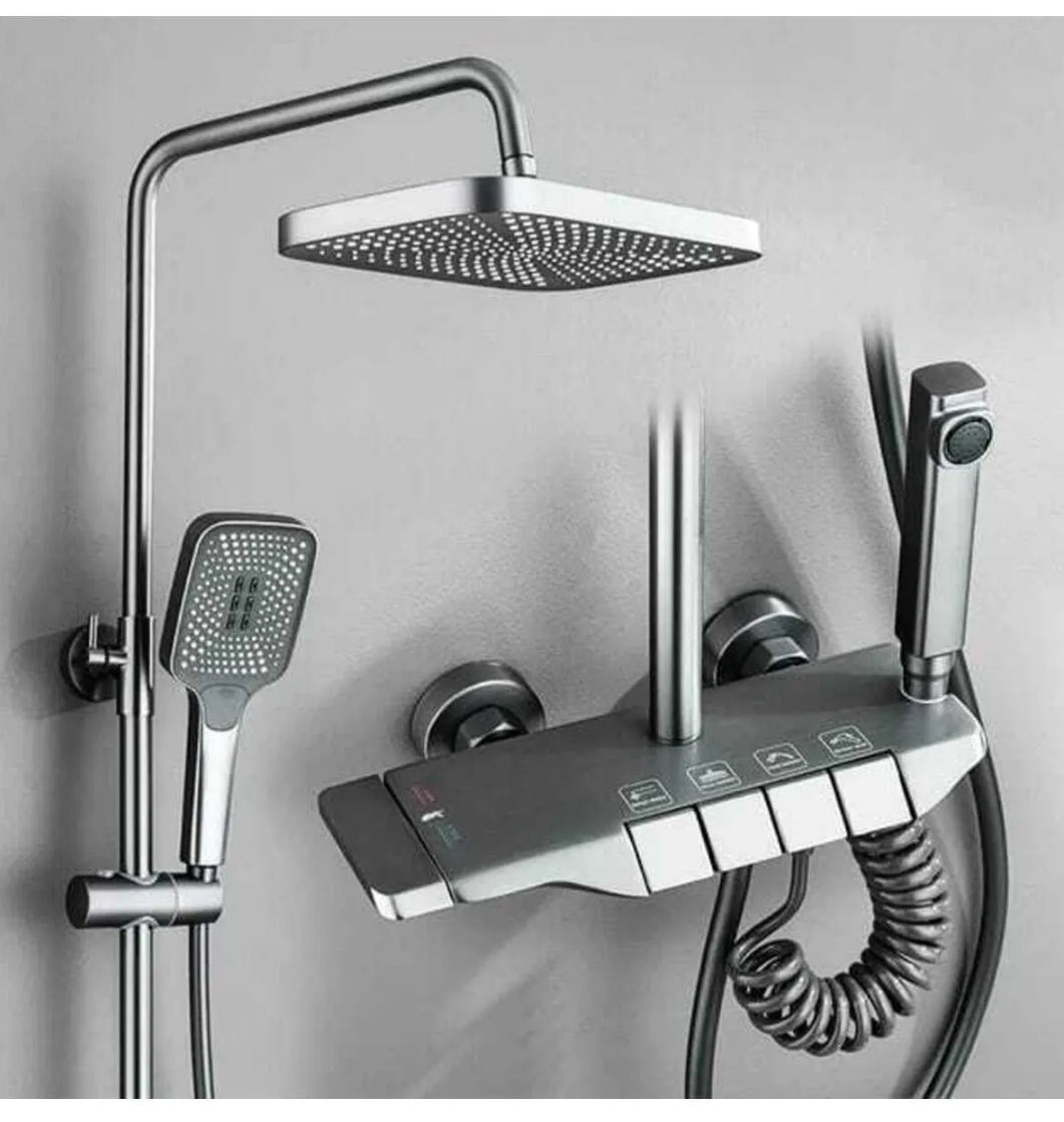 دوش بيانو  بلون اسود انيق
داخل الخلاط مصنوع من الستانلس ستيل وطلاء نانو سيراميك 
ضد التكلسات و الصداء 
يحتوي على 4 مخارج 
متعددة الوضائف 
تدفق ماء عالي وممتاز 
متوفر توصيل 🚚


**إذا كنت صاحب هذا الإعلان وتريد حذفه لأي سبب، رجاءا أرسل رسالة إلى الدعم الفني**