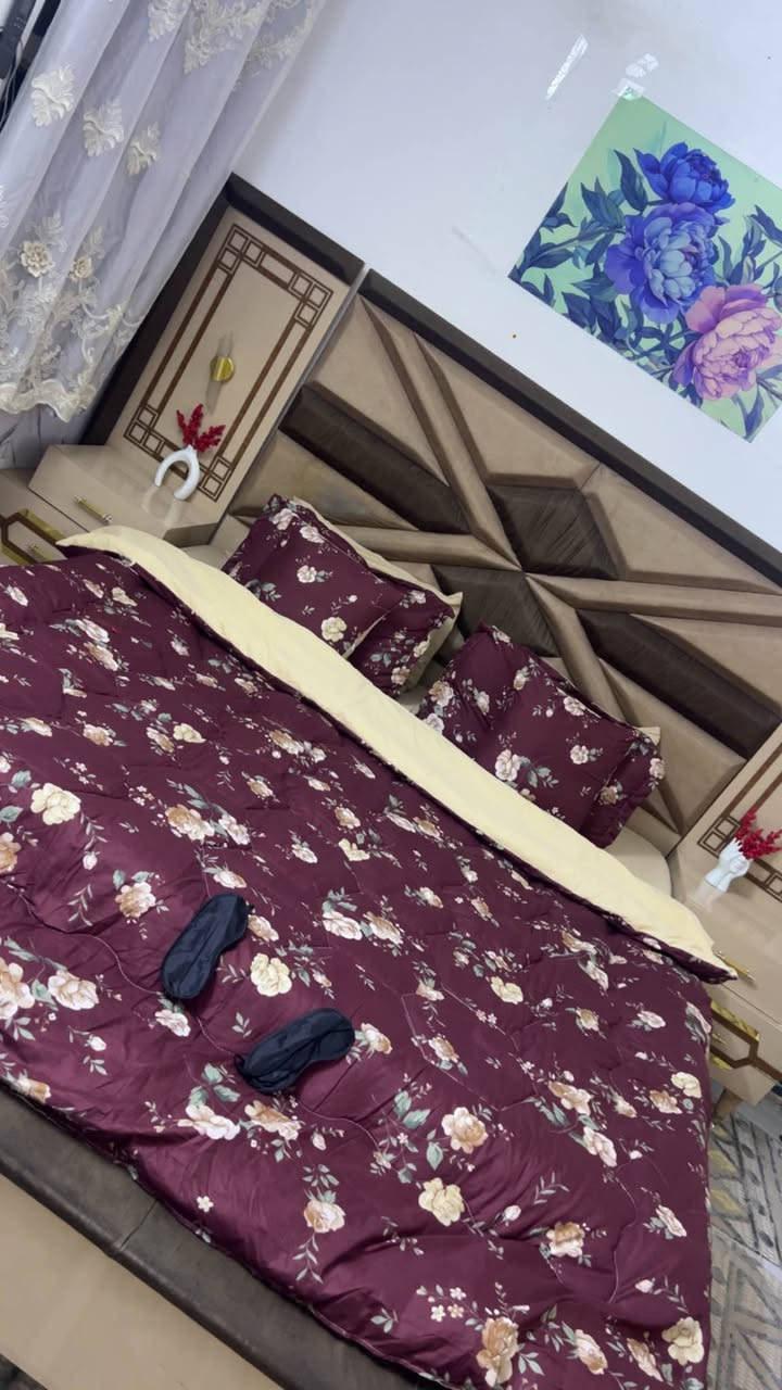 ✨ لحاف ملكي فاخر – 10 قطع كاملة ✨
مو بس لحاف… إحساس فخامة يغير شكل غرفتك 180 درجة 👑
تصميم راقي ✨
قماش ناعم ومريح 😍
ألوان ثابته وغسلها سهل 💎

📦 المجموعه تتكون من 10 قطع كامله حتى تصير غرفتك فندقيه ملكيه:
✔️ لحاف نفرين ثقيل ودافي
✔️ شرشف مطاطي
✔️ 4 أوجه وسائد
✔️ 2 وسادة حشوة
✔️ مخدتين ديكور
✔ بغداد, العراق


**إذا كنت صاحب هذا الإعلان وتريد حذفه لأي سبب، رجاءا أرسل رسالة إلى الدعم الفني**