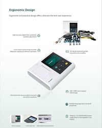 جهاز تخطيط القلب • ٣ قنوات • ١٢ قنوات