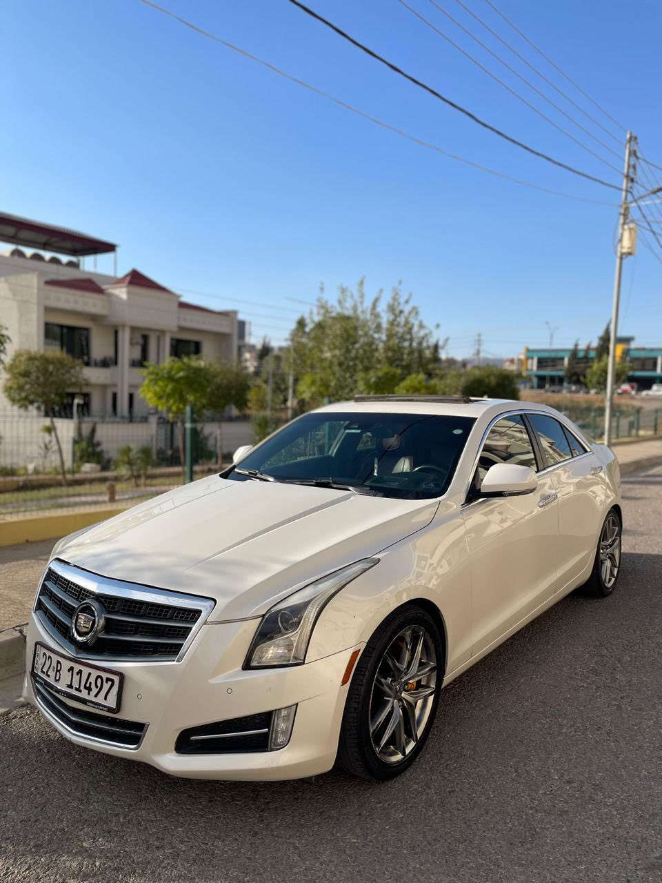 سلام عليكم بسم الله 
Cadillac ATS PERFORMANCE
2014
وارد خليجي يعني داخله كلين حادث صار هنا 
جاملغين خلفي و جاملغ امامي سفحة سكن 
بدون دواخل بدون ارباك بدون معجون شرط 
موصفات فول فول واحد علي واحد 
غرفة داخل اسود و احمر و كاربون فايبر من شركة 
محرك ٦  مال كمارو مرغوب
كير مكينة كهربائية كلها ب شرط
تحويل وكالة ثاني يوم
كشنات هيتر تبريد خزن رادار 
سيارة ٣٦٠ حساس 
داتاشو 
مودات القيادة   سبورت . ثلج . عادي 
تايرات و ويلة جديدة قبل يومين مسوي 
و سويت سيرفيس كامل ولا ربع دينار ما تصرف 
باقي موصفات معروفه 
سعر 122$ بيها مجال للطيبين 
و عليها غرامات 700 الف تنزل من سعر 
بدون مراوس فقط بيع 
عربي ***********
كوردي ***********
