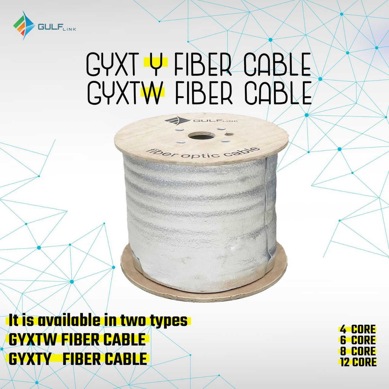 عرض خاص … الاسعار الجديده 

كيبل قطري البكرة 1000 متر دبل تسليح
نوع الشعرة (FiberHome G652D)
الكيبل قطري متوفر بسعات متعددة :-

1-Fiber Optic Cable 4 Core GYXTY-4B1 ---- 
تك تسليح 

2-Fiber Optic Cable 4 Core GYXTW-4B1 ---- 
دبل تسليح 

3-Fiber Optic Cable 6 Core GYXTY-6B1 ---- 
تك تسليح 

4-Fiber Optic Cable 6 Core GYXTW-6B1 ---- 
دبل تسليح 

5-Fiber Optic Cable 8 Core GYXTW-8B1 -----  
دبل تسليح 

6-Fiber Optic Cable 12 Core GYXTW-12B1 -----  
دبل تسليح

للاستفسار مراسلة الصفحه 
يتوفر توصيل  لكل لمحافظات


**إذا كنت صاحب هذا الإعلان وتريد حذفه لأي سبب، رجاءا أرسل رسالة إلى الدعم الفني**