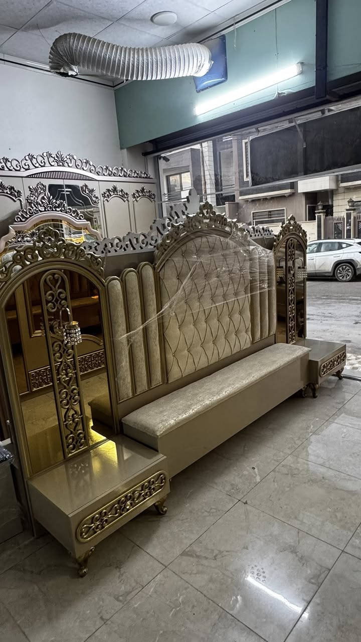 غرفه نوم ملكي GOLD 9 قطع  نظافه اخو الجديد السعر مع الشد والنقل مليون 275 الف. ***********//. *********** 

#اثاث #تركي #غرف #نوم
