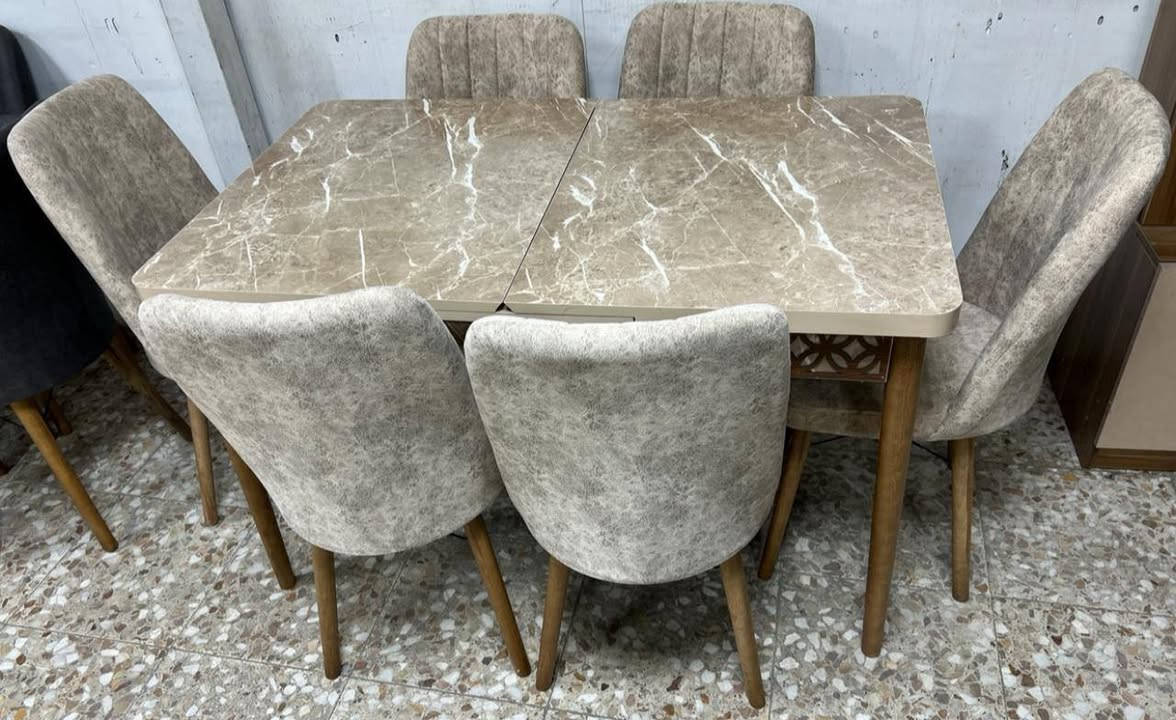 #سارع_بالحجز_كمية_محدودة ✨✨

- ميز طعام ✨✨
متوفر 6 و 4 كراسي✨
السطح  زجاج سلايت ✨✨
قياس 140 *80 سم 💫
بعد التكبير 170 سم 💫
الأرجل حديد طلاء ثابت ✨✨
درجة اولى ✨✨
للحجز ولاستفسار مراسله الصفحه ✨✨
-🚕🚕🚕🚕🚕
تتوفر خدمة توصيل
كافه محافظات العراق


**إذا كنت صاحب هذا الإعلان وتريد حذفه لأي سبب، رجاءا أرسل رسالة إلى الدعم الفني**