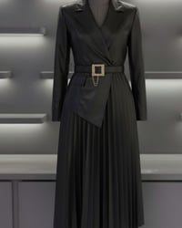 توفر عدنه فستان جلد كلوش ملكي كبس😍😍🔥  المقاس 40.42.44.46.48  بسعر 35😍🔥...